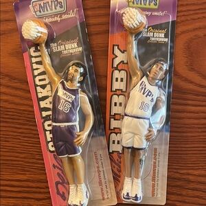 NBA Sacramento Kings Peja Stojakovic Mike Bibby “MVP" Toothbrushes